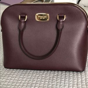 Michael Kors leather dome satchel